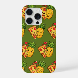 Coque iPhone 15 Pro Love at First Slice - Pizza Meets Pineapple
