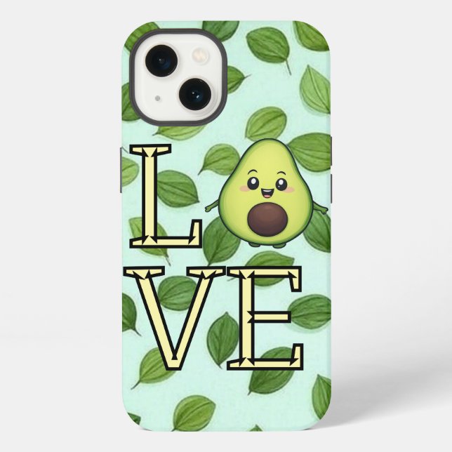 Coque iPhone Love Avocado (Verso)