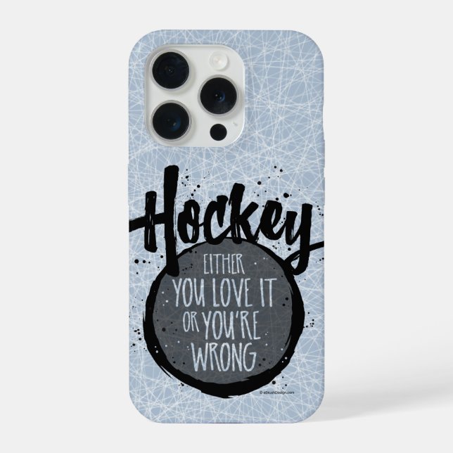 Coque iPhone Love Hockey (Verso)