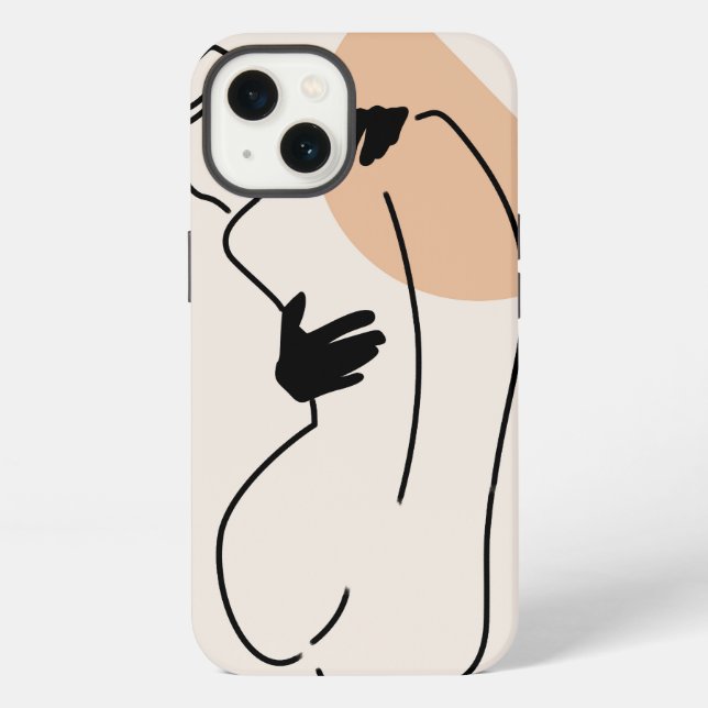 Coque iPhone Loving Line Art (Verso)