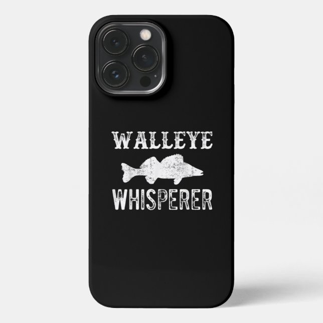 Coque iPhone Lucky Ice Fishing Walleye Whisperer pêcheur (Verso)