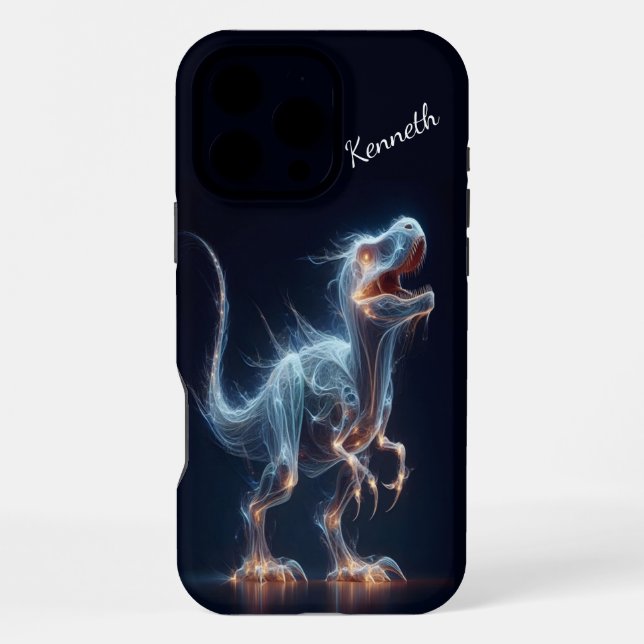 Coque iPhone Lueur éthérée de T-Rex (Verso)