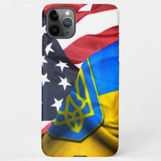 Coque iPhone 11Pro Max L'Ukraine et l'Amérique amis pour toujours