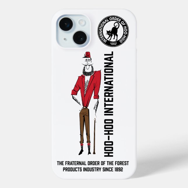 Coque iphone - Lumberman Design avec logo (Verso)