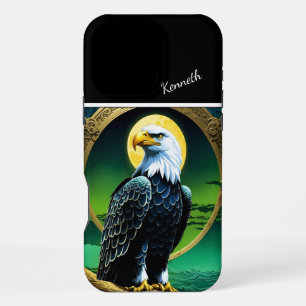 Coque iPhone 16 Pro Max Lumière Aigle Douce D'Une Pleine lune