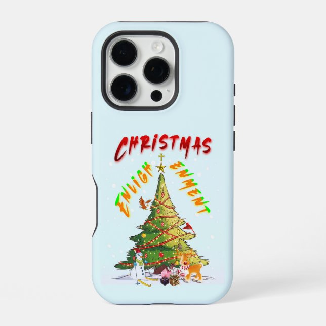 Coque iPhone Lumière de Noël (Verso)