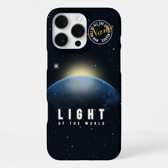 Coque iPhone Lumière du monde (Verso)