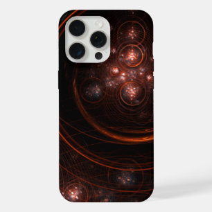Coque iPhone 15 Pro Max Lumière Stellaire Cramoisie en Orbite Art Cosmique