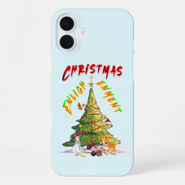 Coque iPhone Lumières de Noël (Verso)