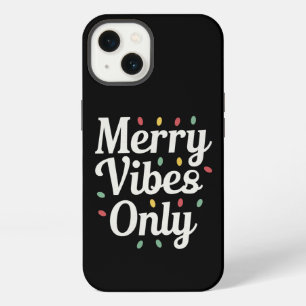 Etui iPhone 13 Lumières de Noël de la famille assorties Vibes joy