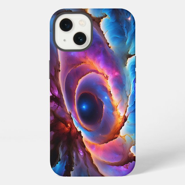 Coque iPhone «Luminara» - Nébuleuse et Galaxies (Verso)
