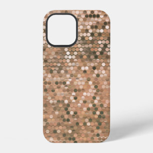 Coque iPhone 12 Lumineux abstrait mosaïque vintage arrière - plan