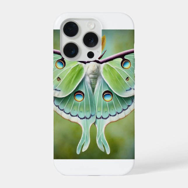 Coque iPhone Luna Moth 010824IREF203 - Watercolor (Verso)