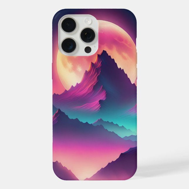 Coque iPhone lune se lève (Verso)
