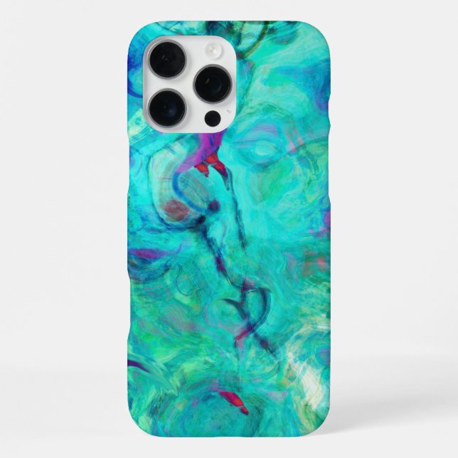 Coque iPhone Lutine d'eau violette (Verso)