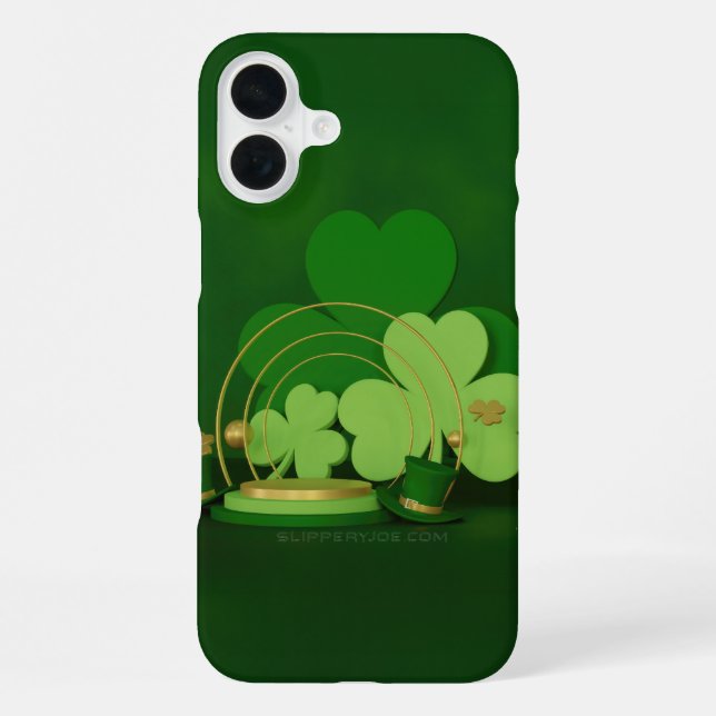 Coque iPhone Lutins de thème Saint-Patrick de SlipperyJoe's (Verso)