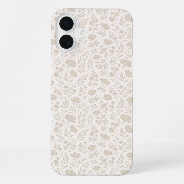 Coque iPhone Luxury Minimal Botanical Pattern (Verso)