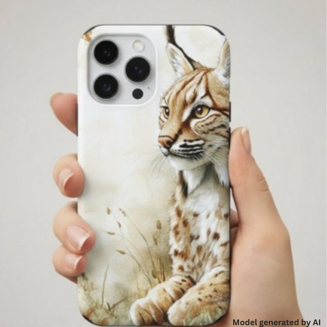 Coque iPhone Lynx de la forêt sauvage Nature (Créateur téléchargé)