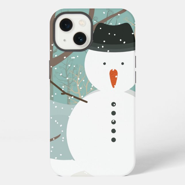 Coque iPhone M. Winter Snowman (Verso)