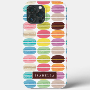 Etui iPhone 13 Pro Max Macarons arc-en-ciel personnalisés