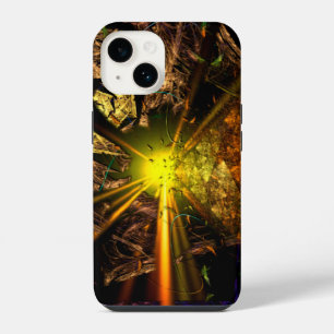 Coque Pour iPhone 14 Machu Picchu 3D illusion optique fractale