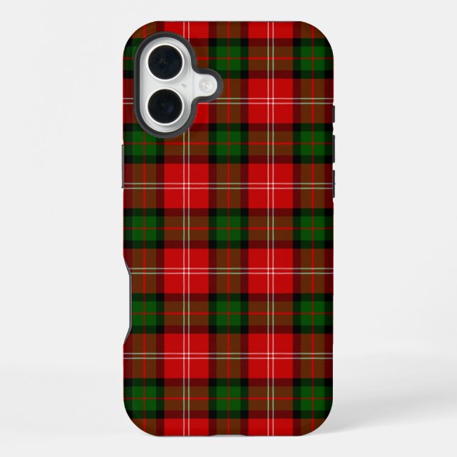 Coque iPhone MacKintosh tartan red green plaid (Verso)