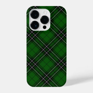 Coque Pour iPhone 14 Plus MacLean Tartan vert et noir plaid