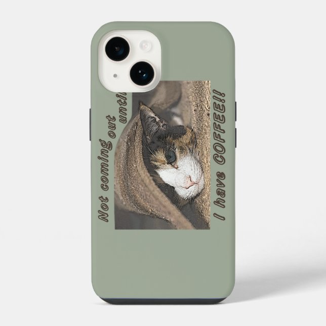 Coque iPhone Macy veut aussi du café (Verso)