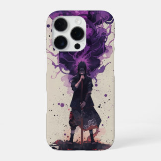 Coque iPhone 16 Pro Madara Uchiha – Cinématique Aquarelle