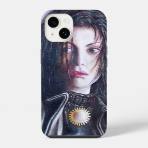 Coque Pour iPhone 14 MAGDALEN ET POMEGRANATE Noir Blanc Rouge