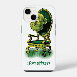 Coque Pour iPhone 14 Mage vintage de Oz, Mage grincheux Trône d'émeraud