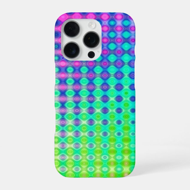 Coque iPhone Magenta Violet Bleu Vert Jaune Rose (Verso)
