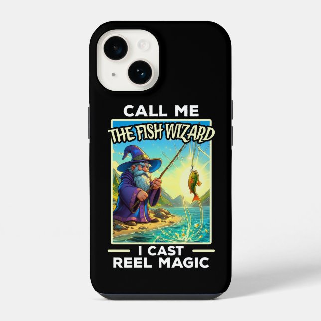 Coque iPhone Magicien de pêche fantaisiste (Verso)