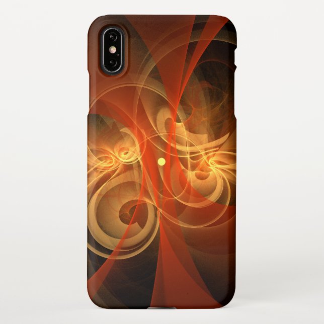 Coque iPhone Magie du matin Art Abstrait brillant (Dos)