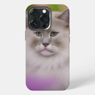 Etui iPhone 13 Pro Magnifique chat himalayen Maine Coon