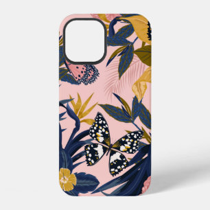 Coque iPhone 12 Magnifique motif tropical sucré artistique sans co
