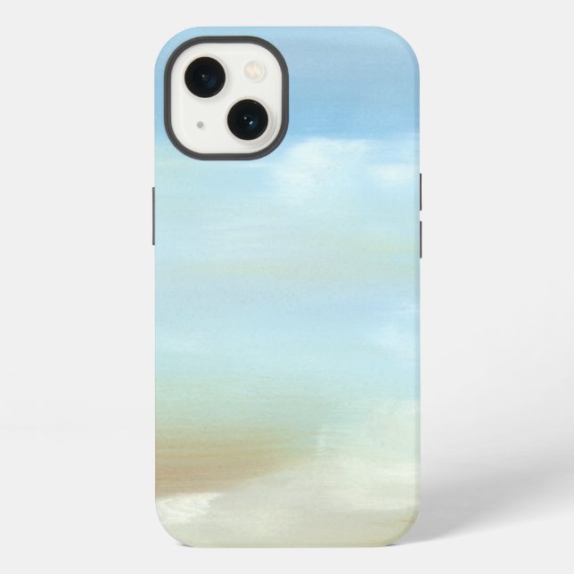 Coque iPhone Magnifique paysage céleste avec des nuages duveteu (Verso)