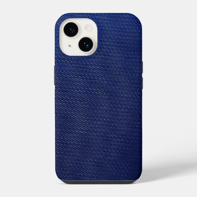 Coque iPhone Maillage bleu froid (Verso)