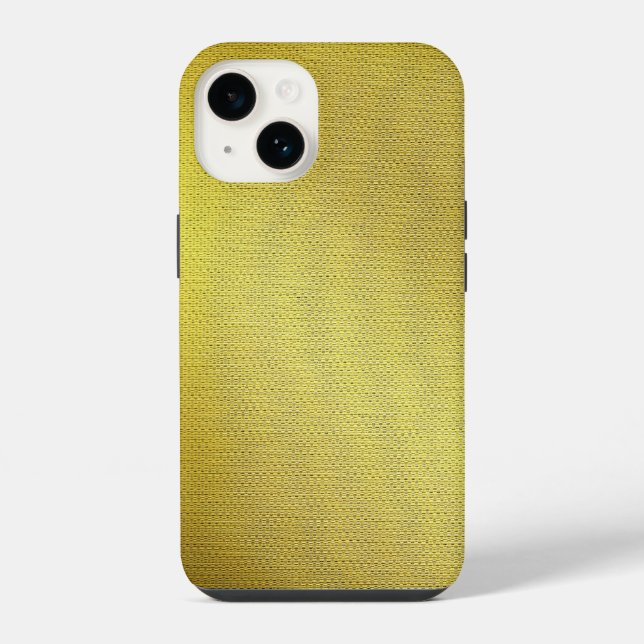 Coque iPhone Maille dorée (Verso)