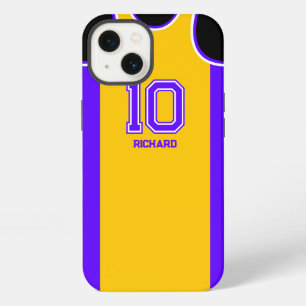 Etui iPhone 13 Maillot de basket personnalisé au nom et au numéro