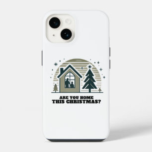 Coque Pour iPhone 14 Maison de Noël familiale confortable Décor Art