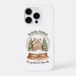 Coque iPhone 16 Pro Maison de pain d'épice Noël Globe des neiges