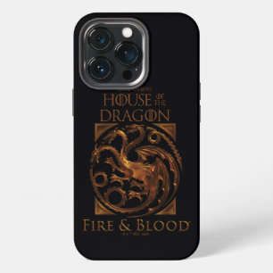 Etui iPhone 13 Pro MAISON DU DRAGON Signe de la Maison Targaryen