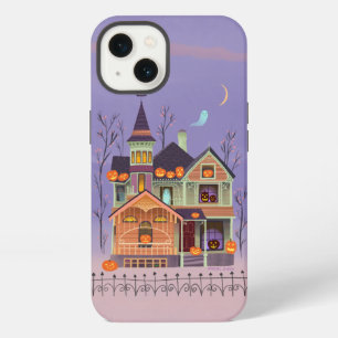 Etui iPhone 13 Maison Hantée de la Citrouille d'Halloween