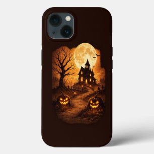 Etui iPhone 13 Maison hantée épouvantable Halloween