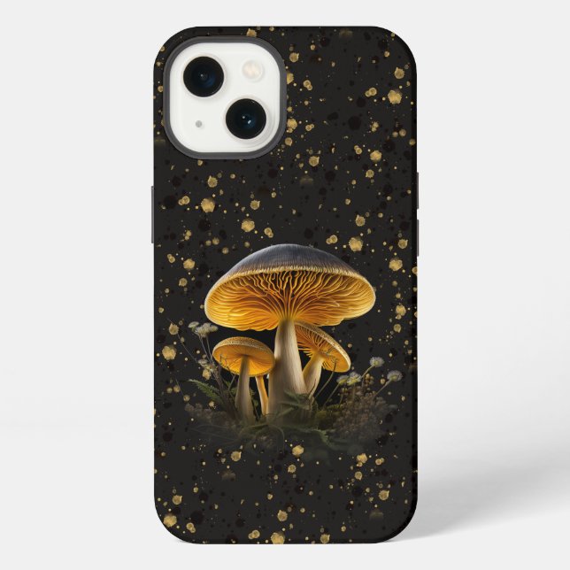 Coque iPhone Maisonnette Champignon Cottagecore (Verso)