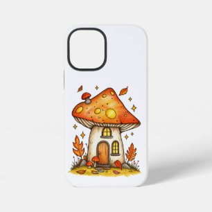 Coque iPhone 12 Mini Maisonnette Champignon Fantaisiste Illustration Fa