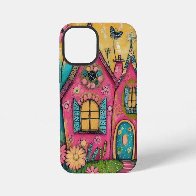 Coque iPhone Maisons d'art populaire fantaisistes (Verso)