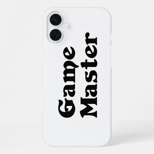 Coque iPhone Maître de jeu (Verso)