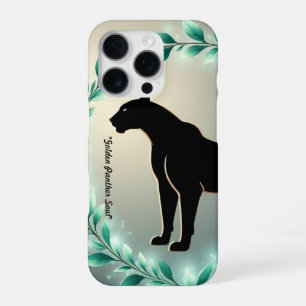 Coque iPhone 16 Pro "Majesté de la Panthère dorée"